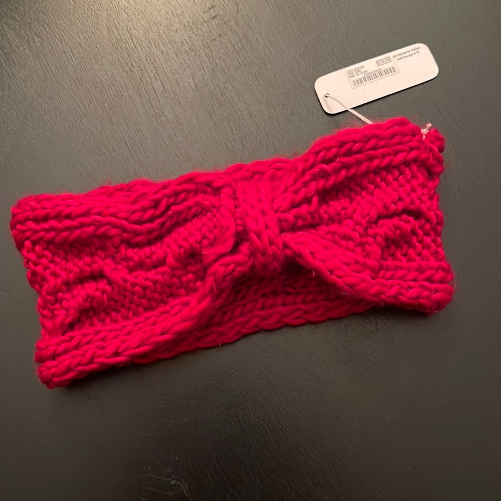 Pink Winter Headband NWT!